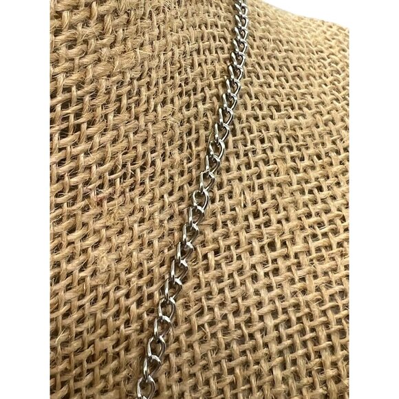 T Rex Dinosaur Articulated Necklace Silver Tone Skeleton Adjustable 19" - Picture 5 of 6